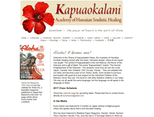 Tablet Screenshot of kapuaokalani.com